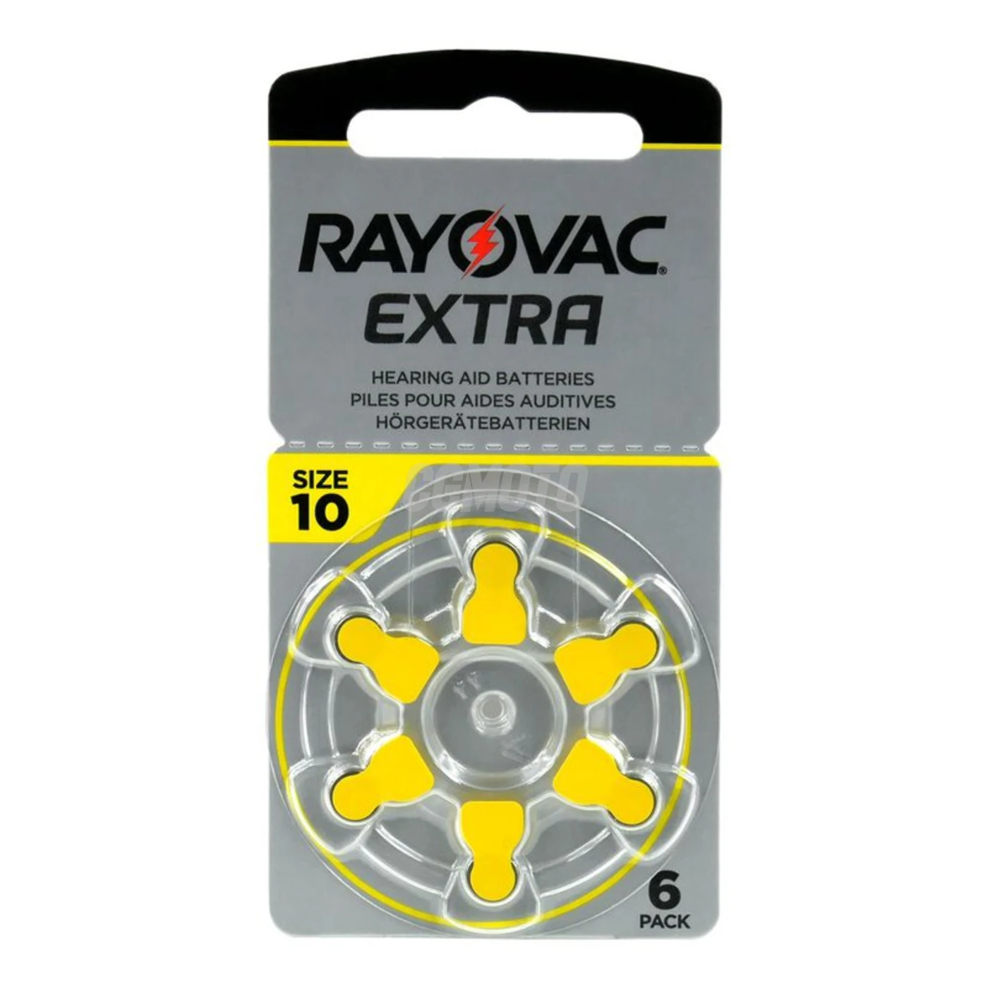 6 piles auditives zinc air 10 1,45 V Extra 