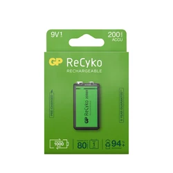 1 pile rechargeables NIMH 6LF22 9 V Recyko 200 mAh