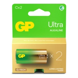 2 piles alcalines C 1,5 V Ultra 