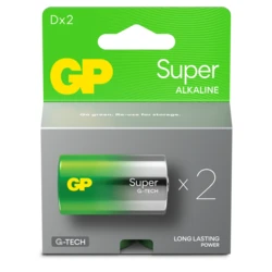 2 piles lithium D 1,5 V Super 