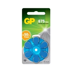 6 piles auditives zinc air A675 1,45 V 