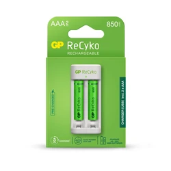 Chargeur classique GP E211 + 2 accus AAA 850 mAh